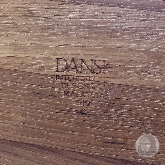 70s Teak Chip And Dip Serving Tray Round Serveware By Dansk International IHQ - Picture 9 of 9